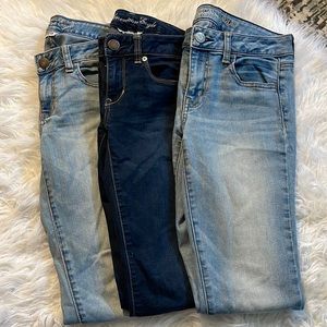 Size 4 Bundle Skinny Jeans Jeggings American Eagle
